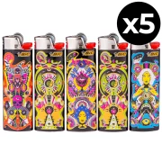 Briquets BIC Maxi Rock - Lot de 5 briquets à collectionner