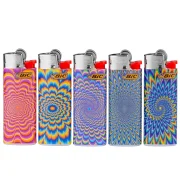 bic mini psychedelic - boite de 50 briquets à pierre décorés au meilleur prix