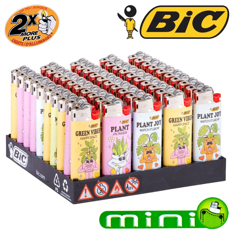 Lot de 5 briquets BIC Mini "Small Plant"