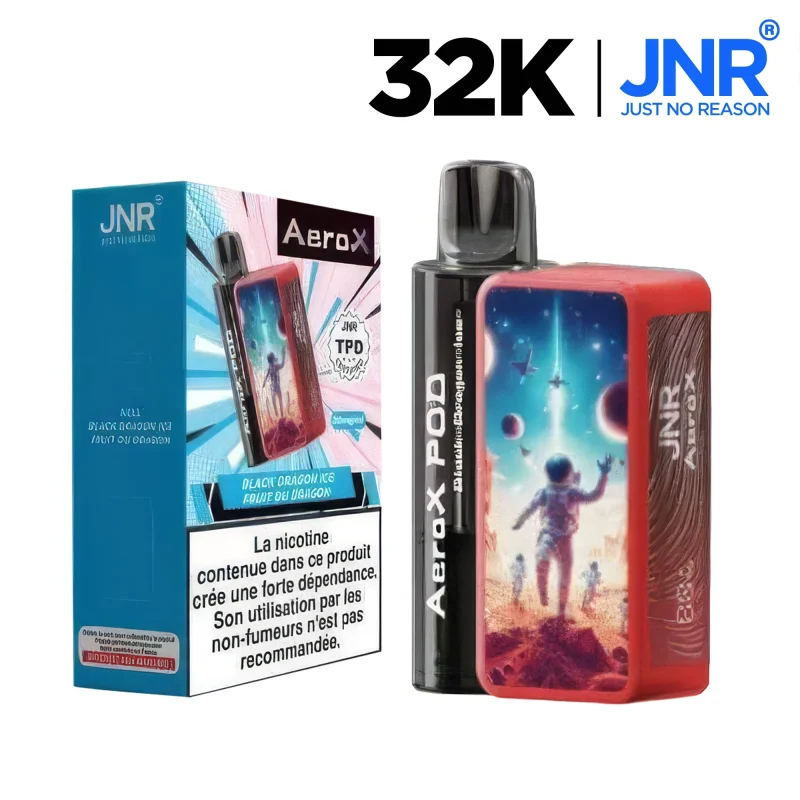 AeroX JNR 32K - 2% Black Dragon Ice - Batterie rechargeable 850 mAh