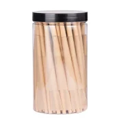 boite avec 100 cones pré roulés avec du papier naturel non blanchi - marque BEUZ