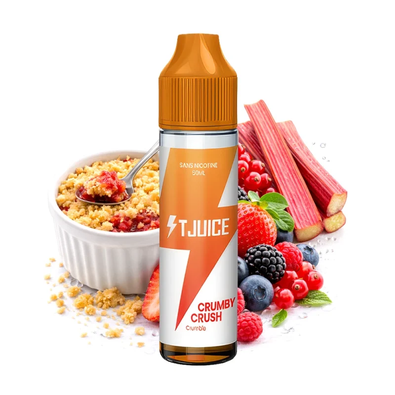 E-liquide TJuice 50 ml Crumby Crush - Sans nicotine