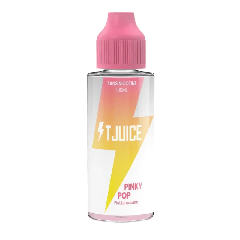 Eliquide Tjuice 100 Pinky POp - Eliquide fruité sans nicotine, flacon prêt à booster
