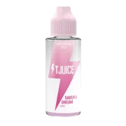 Eliquide Tjuice Sakura Dream - Cerise Vanille - Flacon 100 ml à booster en nictoine.