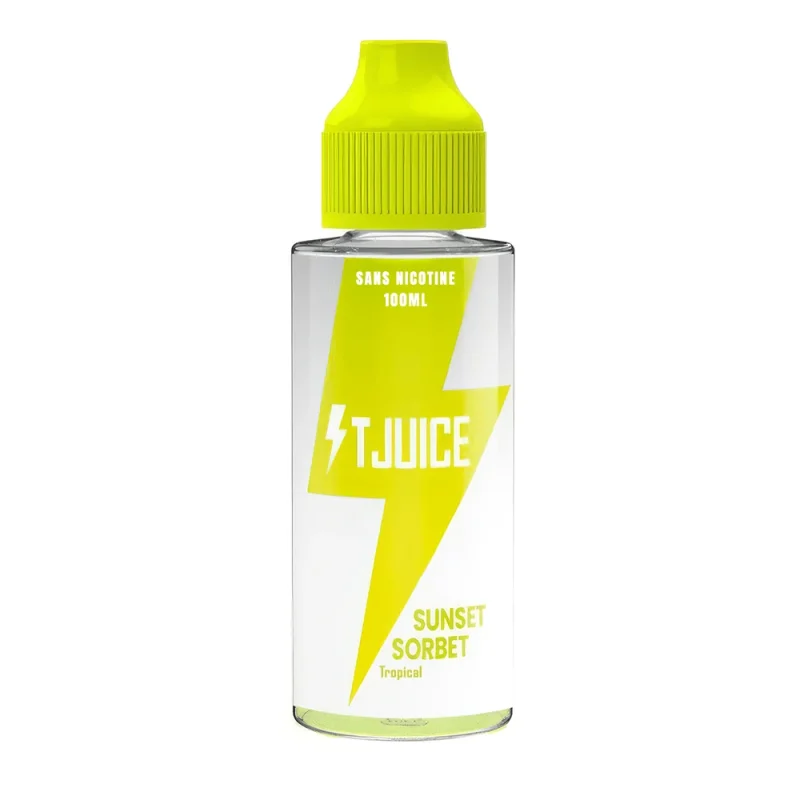 Eliquide prêt à booster, sans nicotine, flacon 100 ml, la marque T-Juice , goût Agrumes/Citron