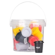 pot/seau avec grinder 2 en 1 pot de conservation intégré