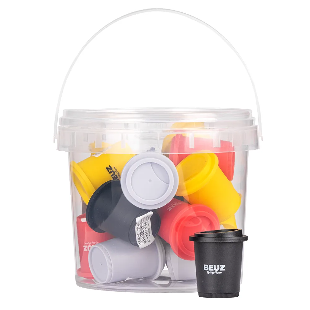 pot/seau avec grinder 2 en 1 pot de conservation intégré