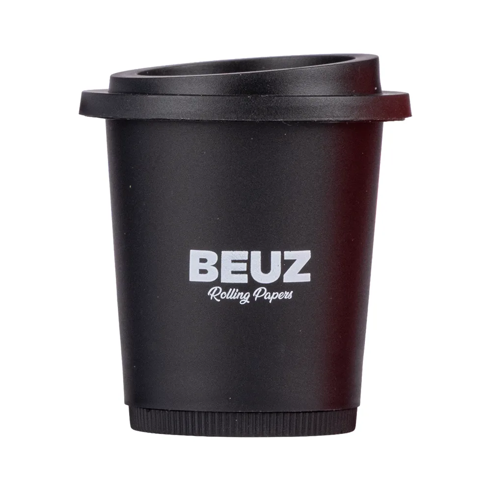 pot de conservation weed avec grinder intégré - noir