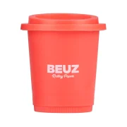 pot de conservation weed avec grinder intégré - rouge