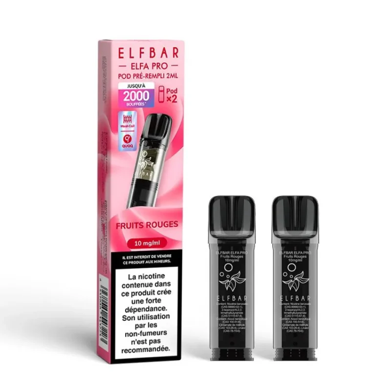 Cartouche ELFBar ELFA Pro Fruits Rouges