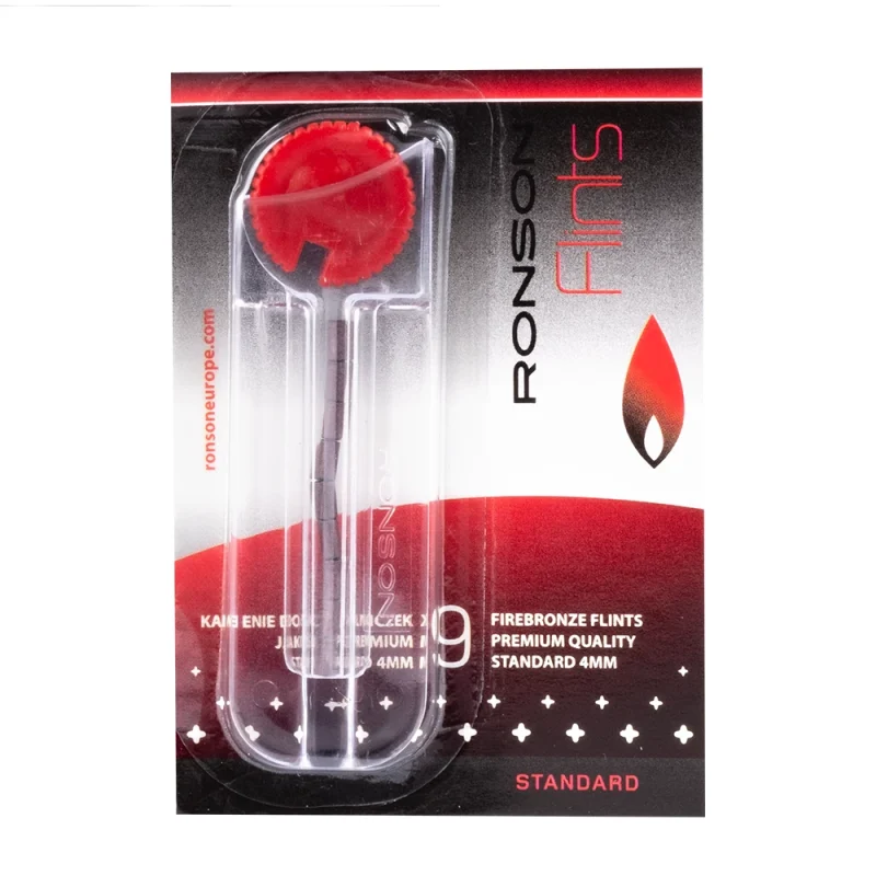 Lot de pierres à briquet de la marque RONSON - Roulette de 9 pierres en bronze