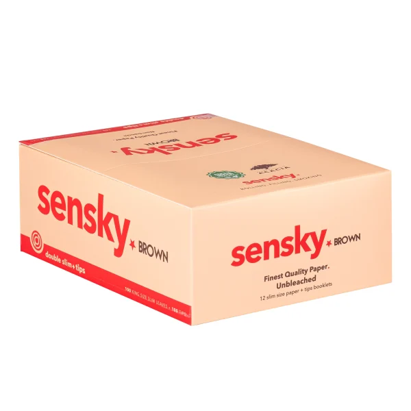 boite de 12 carnets double slim + tips non blanchies sensky