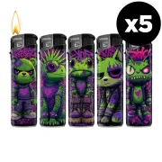 Un lot de briquets pas cher, pratiques et durables.