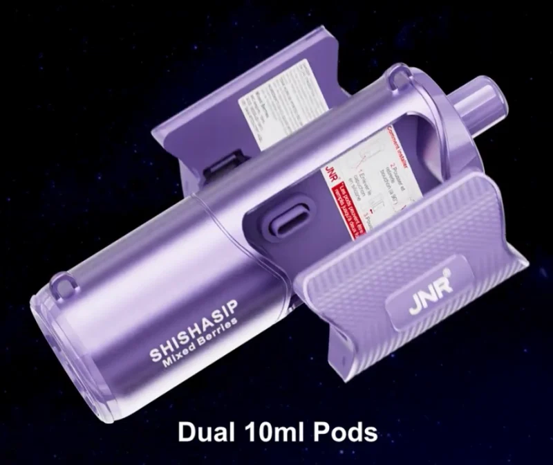 puff rechargeable avec double cartouche pod pré remplie en liquide - JNR Shishasip