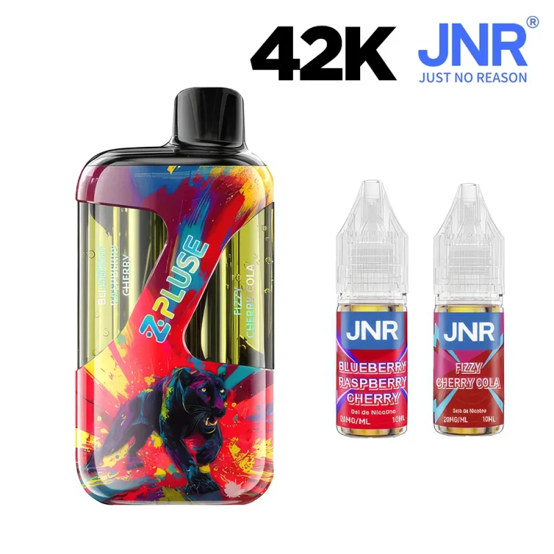Puff JNR 42K ZPluse 20 mg – Blueberry Raspberry Cherry + Fizzy Cherry Cola