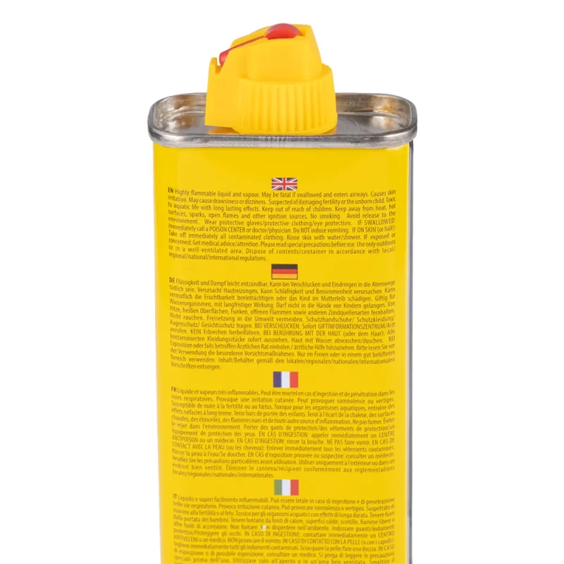 flacon d'essence pour recharger les briquets