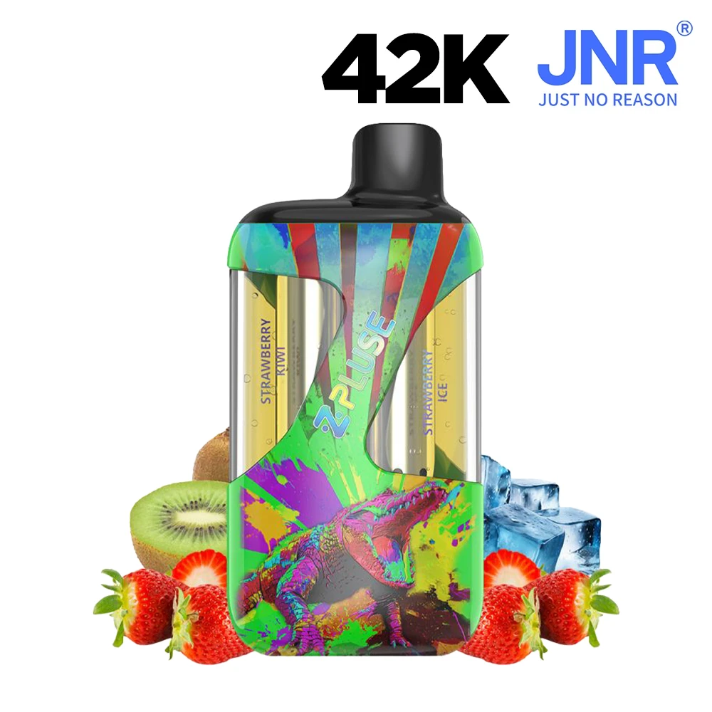 Puff JNR 42K ZPluse 20 mg - Strawberry Kiwi + Strawberry Ice – Image 2