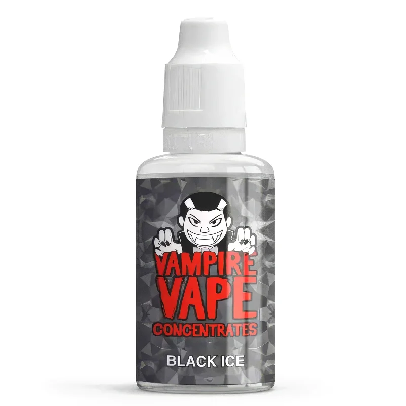 Concentré DIY Black Ice Vampire Vape 30 ml - flacon noir