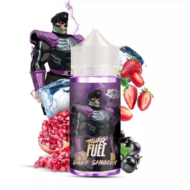 dark shigeri 100 ml Un e-liquide fruité puissant, sans nicotine, signé Maison Fuel