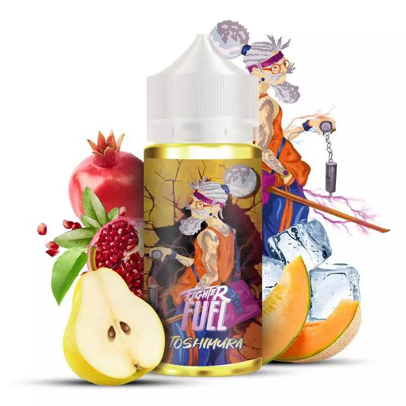 Toshimura 100 ml par Maison Fuel - E-liquide fruité et frais aux saveurs de melon, poire et grenade avec effet "Ice"