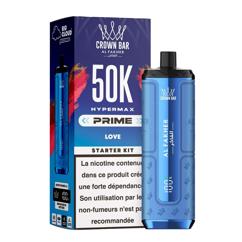 Puff AL FAKHER LOVE Hyper Max 50K Prime - Gout Melon et Pastèque