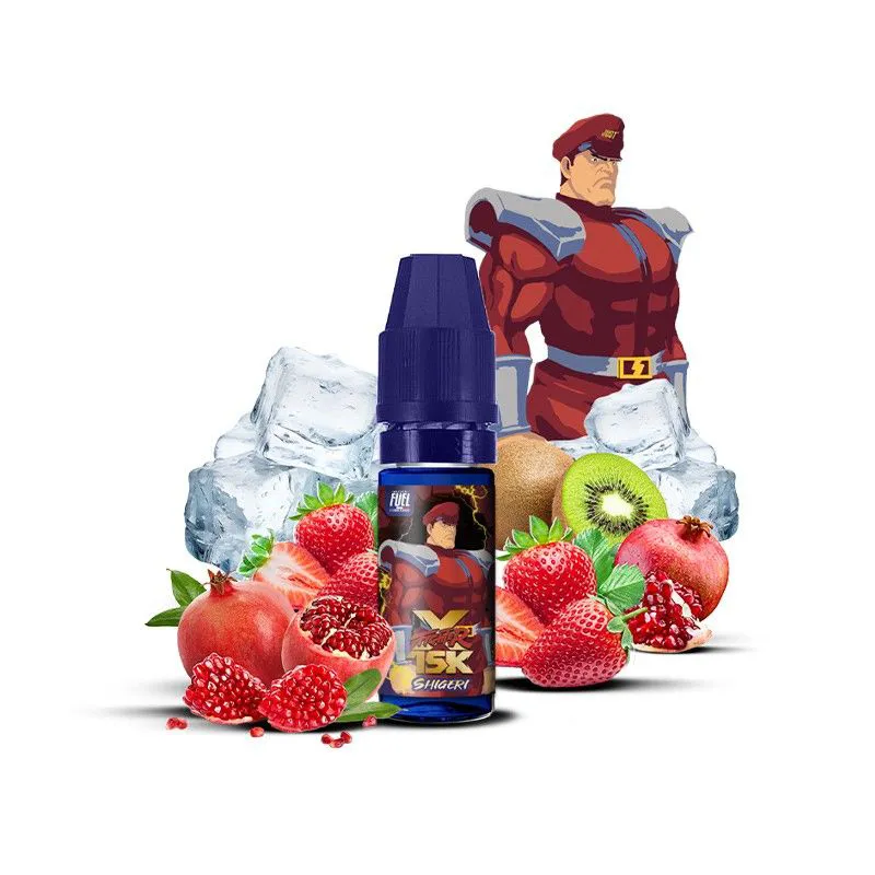 e-liquide fraise, kiwi, grenade XFighter shigeri 10 ml 20mg de nicotine