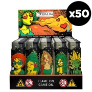 Présentoir de 50 Briquets Tempête Tobaliq 