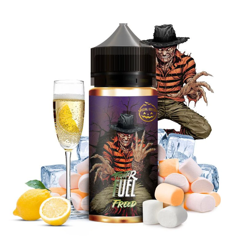 E-liquide Freed Fighter Fuel : fruit du dragon, fraise et grenade fraiche