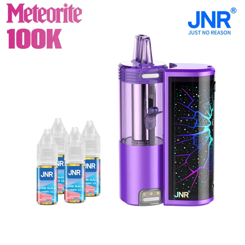 Puff JNR Meteorite - 100 000 taffes saveur Cerise Glacée