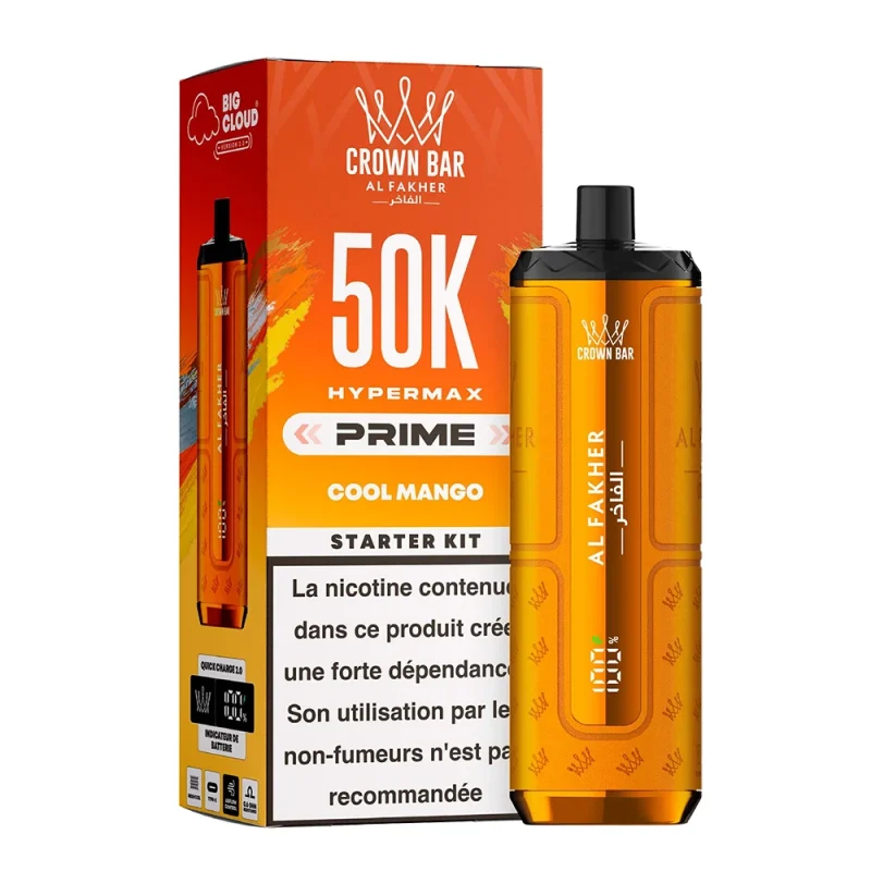 Puff Al Fakher Hyper Max 50K Prime - Cool Mango (Mangue)