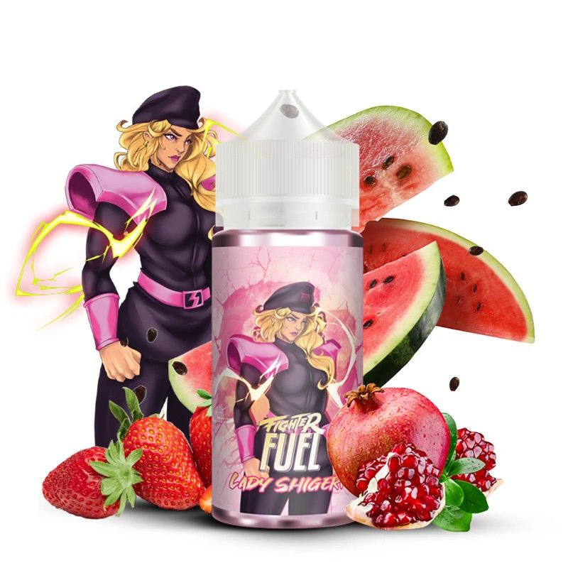 Lady Shigeri Fighter Fuel 100 ml - Fraise, Grenade et Pastèque