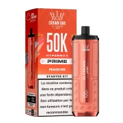 puff al fakher hyper max 50k prime - gout peach ice