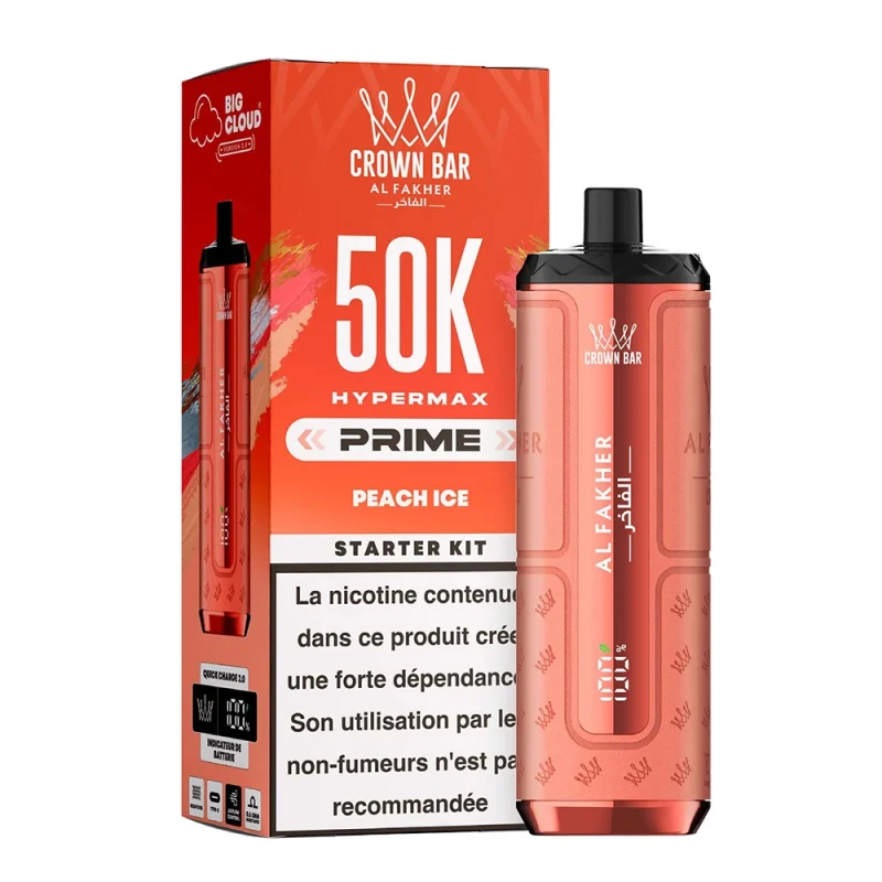 puff al fakher hyper max 50k prime - gout peach ice