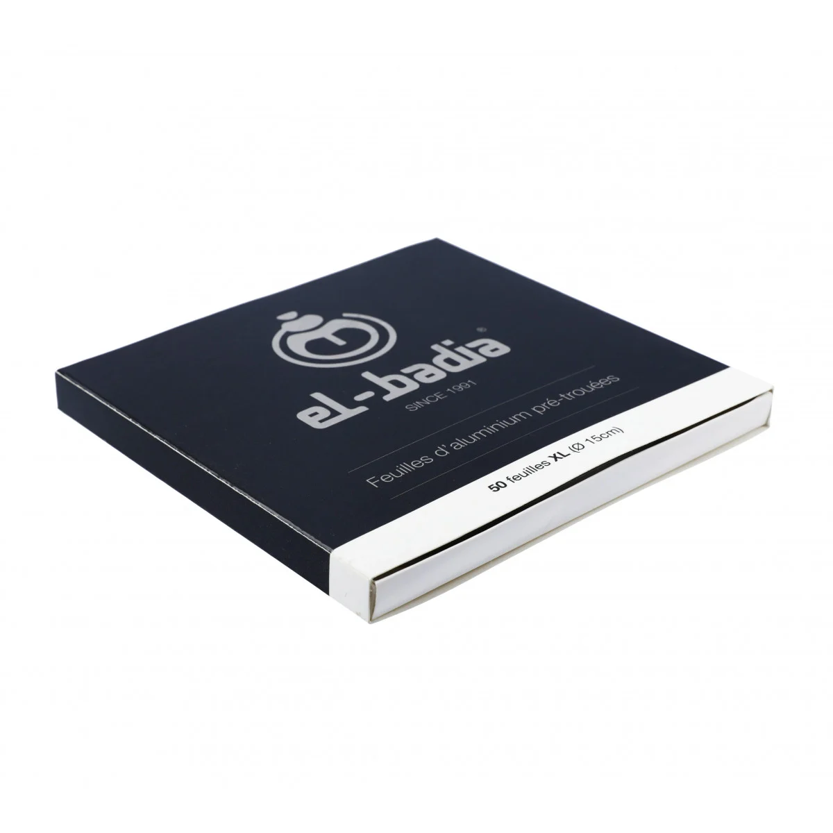 paquet de 50 feuilles aluminium troué pour chicha - marque el badia
