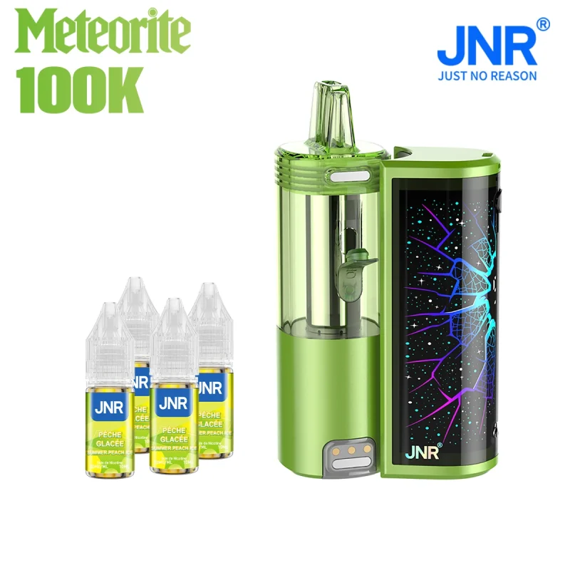 Puff 100K JNR au meilleur prix - 4 goûts inclus - Summer Peach Ice (Pêche glacée)