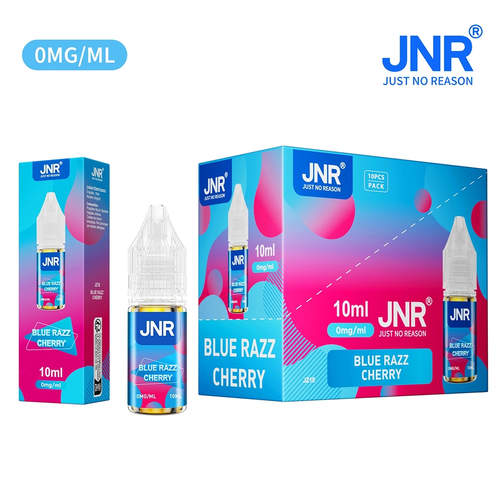 Eliquide JNR sans nicotine BLue razz cherry - Boite grossiste
