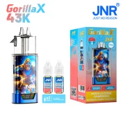 JNR Gorilla Blueberry Cherry Cranberry sans nicotine - 2 flacons d'e-liquide JNR 0 mg/ml
