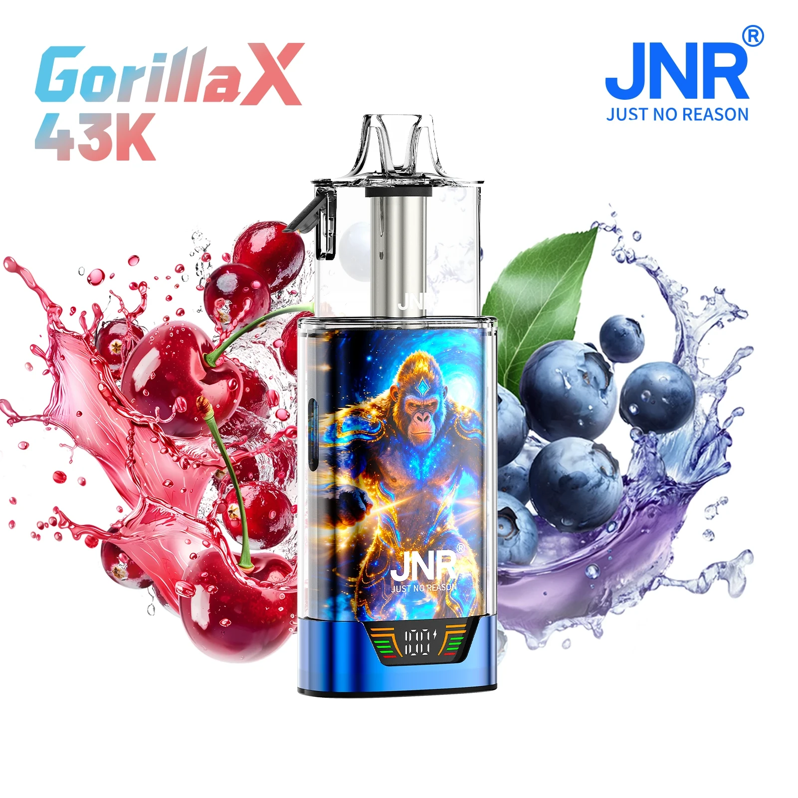 JNR Gorilla 43K 0mg nicotine - Blueberry Cherry Cranberry