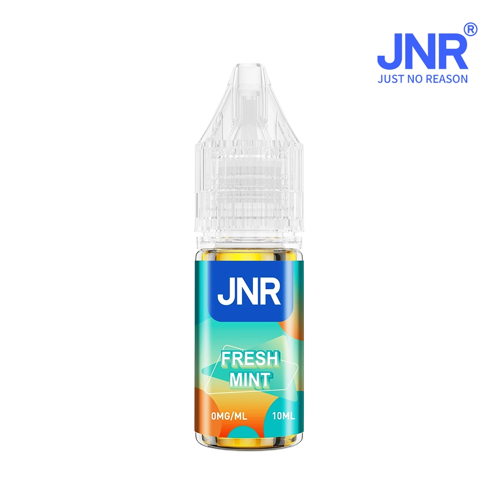 eliquide jnr sans nicotine goût fresh mint (menthe fraiche) - flacon 10 ml à 0mg/ml