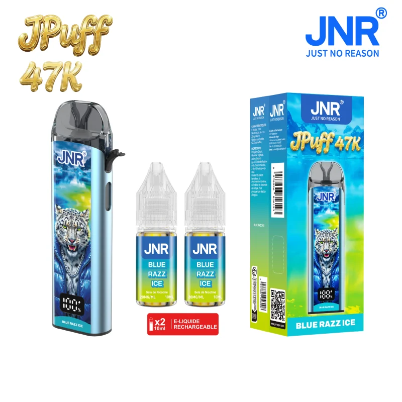 Puff JNR Jpuff goût summer peach ice - kit complet avec e-liquide inclus
