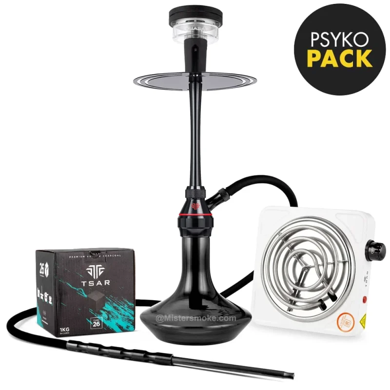 Pack chicha avec Tsar H-One, Quasar, Charbon, Allume charbon