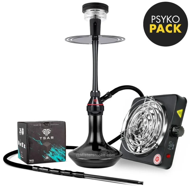 Pack chicha avec Tsar H-One, Quasar, Charbon, Allume charbon