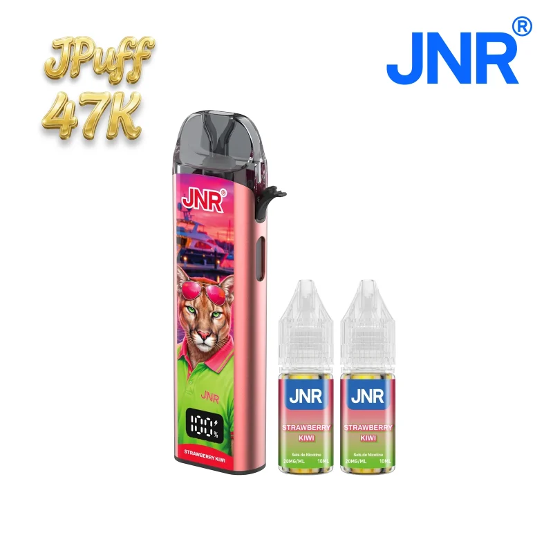 Puff JNR Jpuff goût strawberry kiwi - kit complet avec e-liquide inclus
