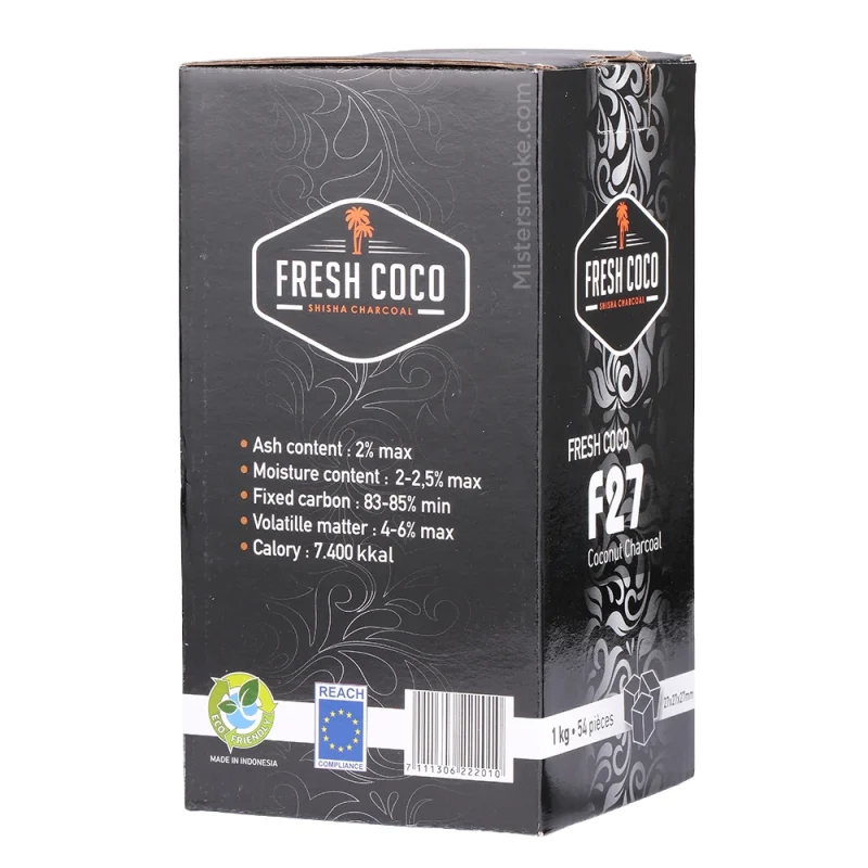 Boite de 1kg de charbon Fresh Coco F27