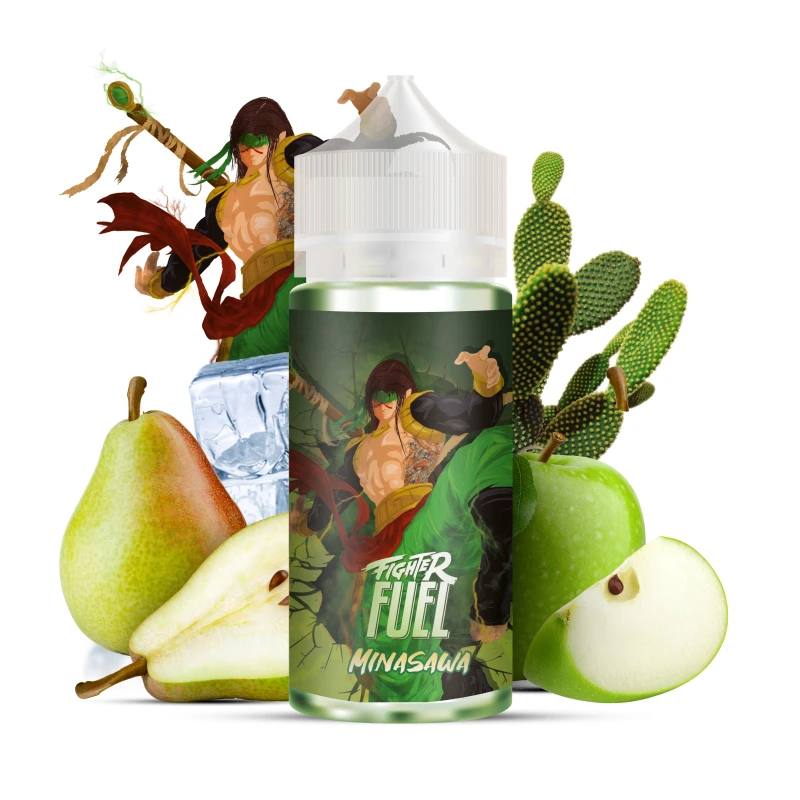 Minasawa par Fighter Fuel - E-liquide fruité boosté en arômes de pomme, poire et cactus
