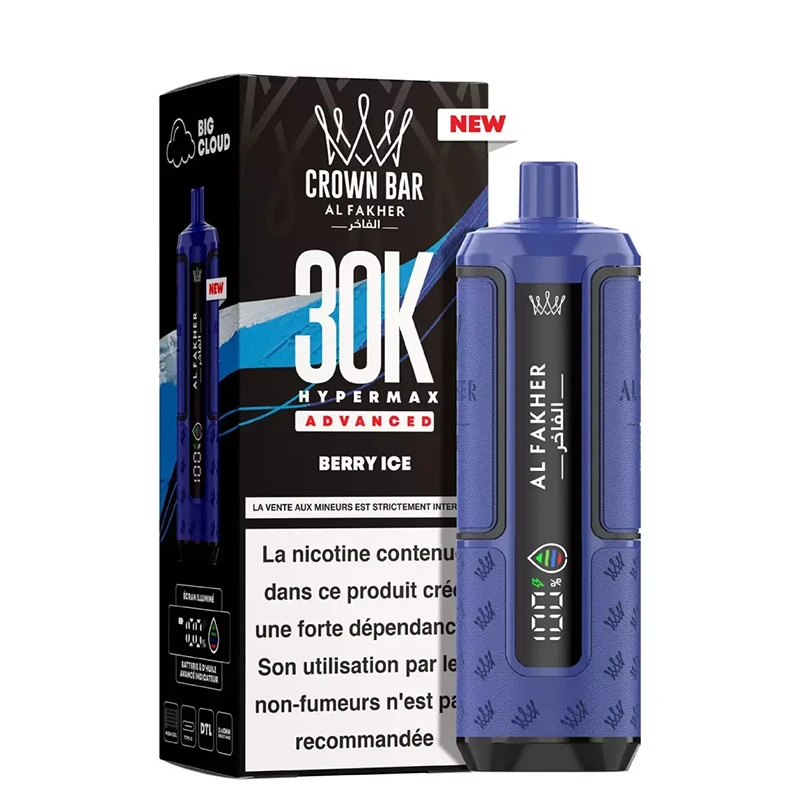 Puff Al Fakher Crown Bar 30K – Berry Ice