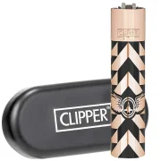 Clipper en métal avec étui métal noir - collection 