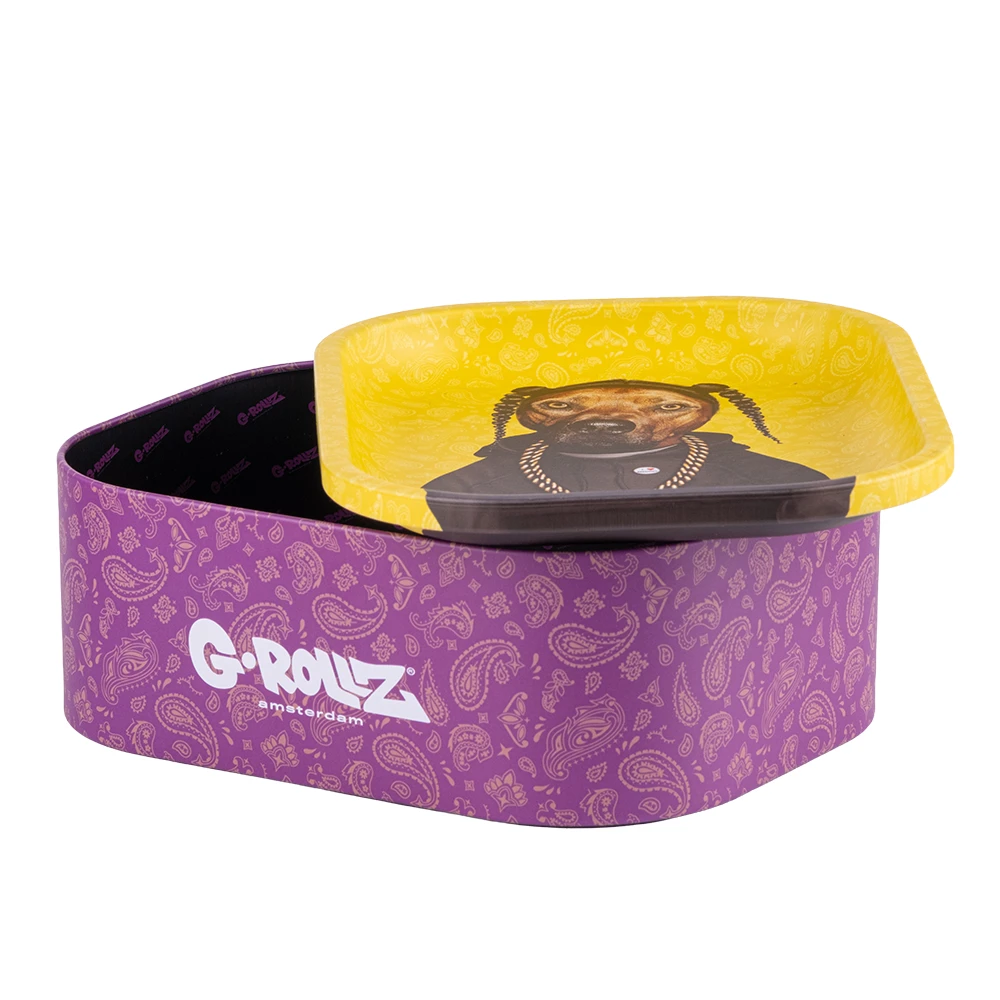 Boite fumeur G-Rollz Pets Rap - Rangement métal + Plateau – Image 3