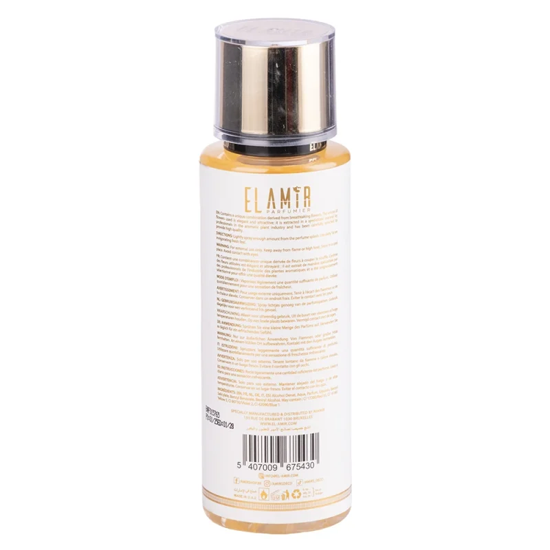 brume parfumée parfum dubai au musc blanc pour corps et cheveux