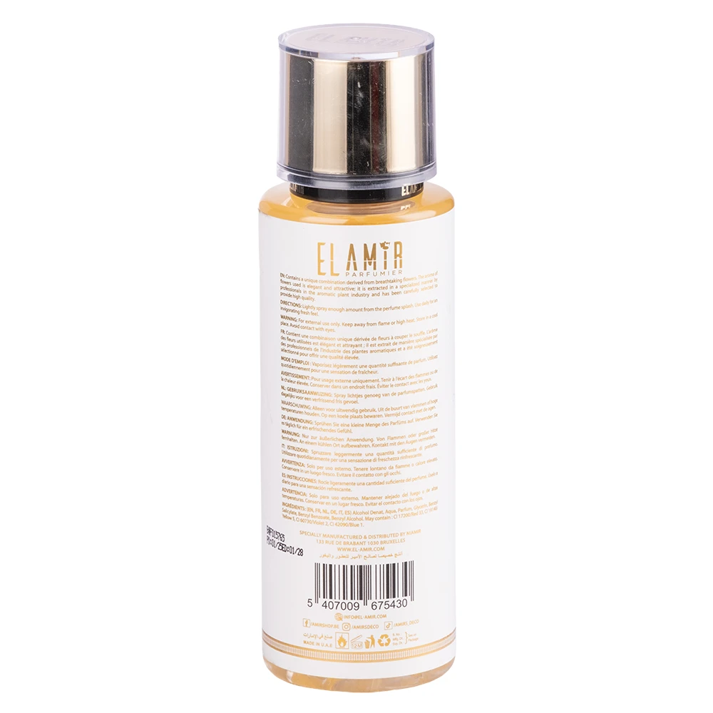 brume parfumée parfum dubai au musc blanc pour corps et cheveux